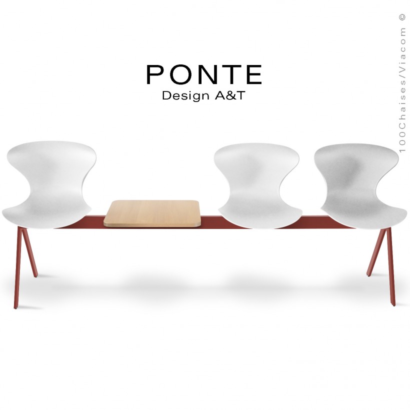 Banc ou assise sur poutre PONTE,...