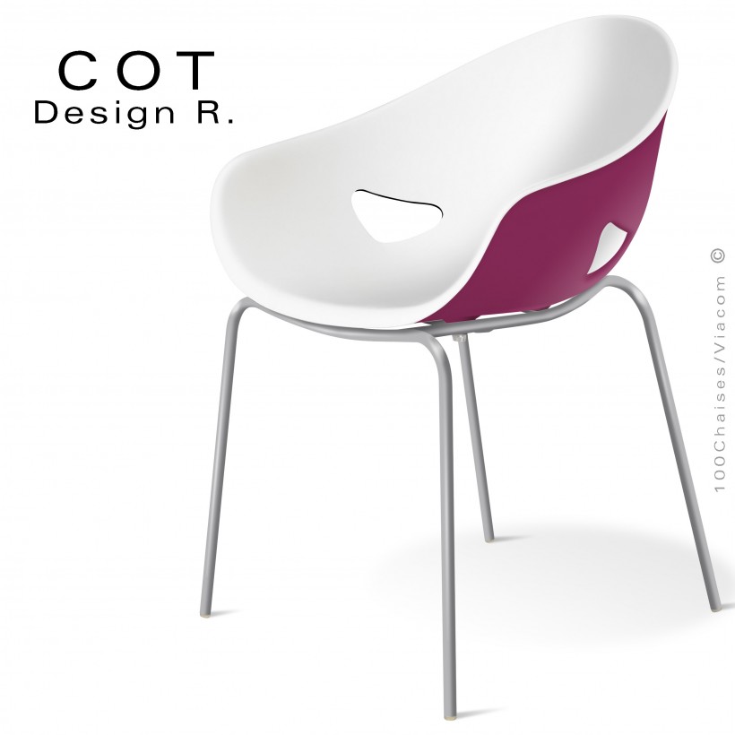 Fauteuil design COT, assise coque...