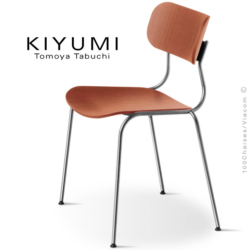 Chaise KIYUMI-WOOD, 4 pieds structure...