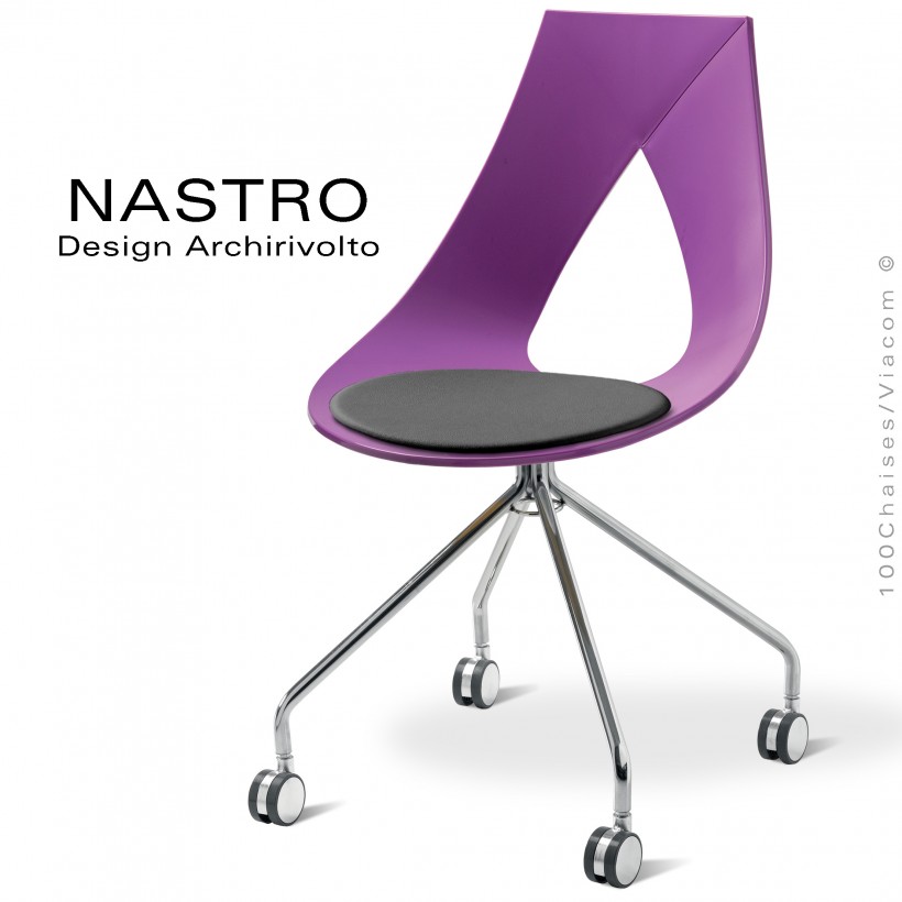 Chaise design NASTRO, assise coque...