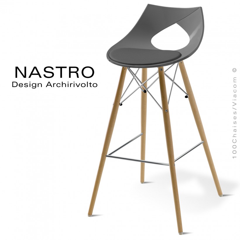 Tabouret de bar design NASTRO, assise...