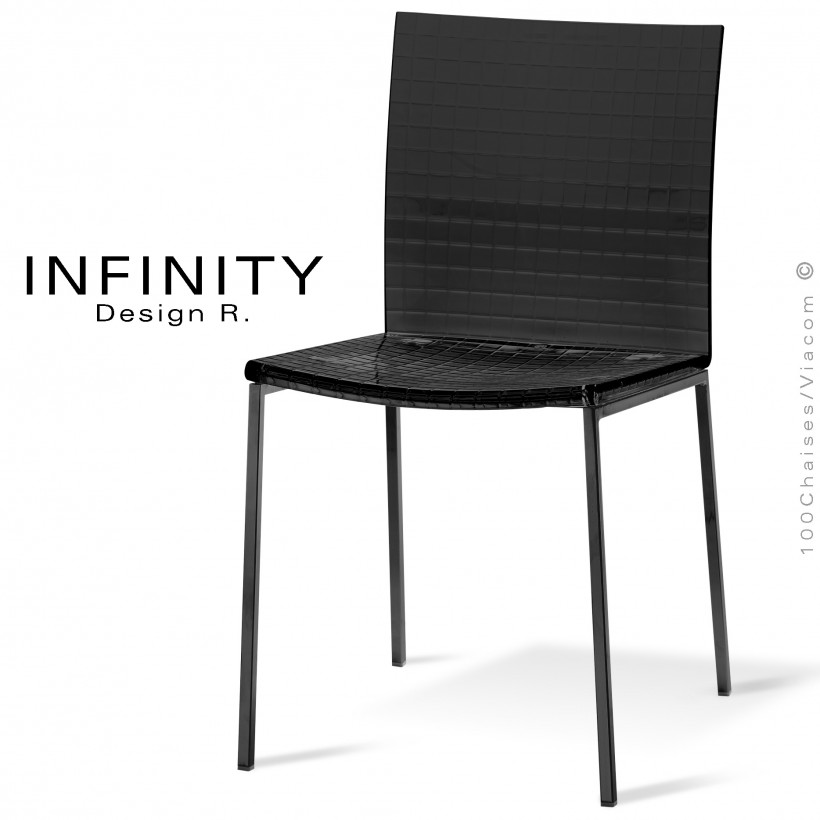Chaise design INFINITY, assise coque...